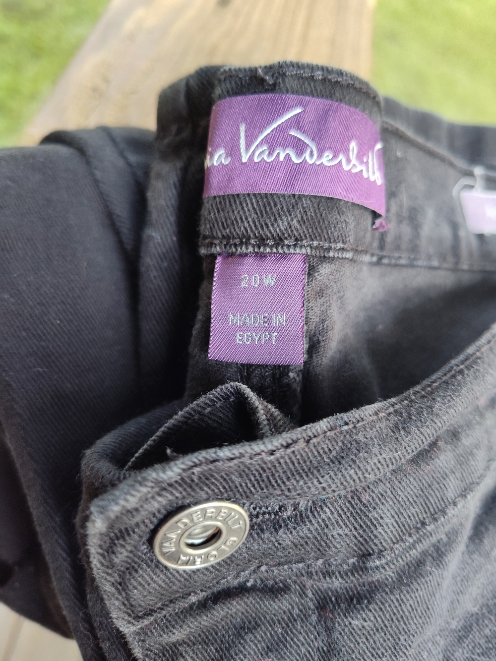 Gloria Vanderbilt Black Amanda Jeans Size 20W